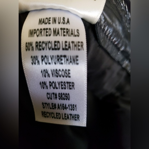 NWOT AGOLDE Recycled Leather 90s Pinch Waist Pants in Shadow Patent Size 30 - Picture 10 of 14